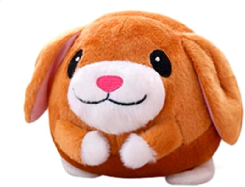 Interactive Dog Toys, 2025 New Active Moving Pet Plush Toy, Rechargeable Squeaky Dog Ball Toy with Talking Sound, Washable Cartoon Pig Plush Toy for Dogs Puppies (Dog)