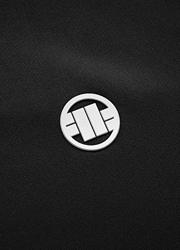 PITBULL - Herren Pullover, Sweatshirt Männer Oldschool Tape Logo, Pullover Normaler Sportlicher Schnitt, Komfortabel Sweatshirts für Herren, Polyestergewebe Blouson - L, Schwarz