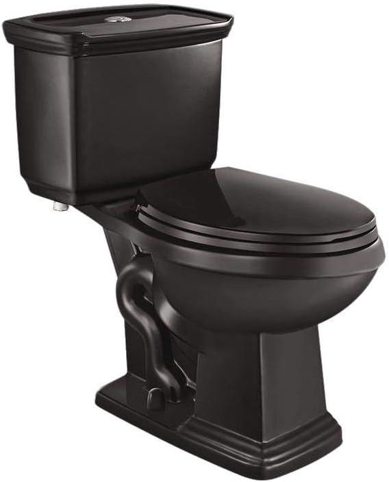 Glacier Bay 2-piece 1.0 GPF/1.28 GPF High Efficiency Dual Flush Elongated Toilet in Black