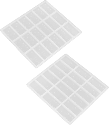 Miniatura 3 de Juego de moldes de resina Domino  Silicona hecha a mano para dominó personalizados  Crea piezas únicas con moldes de fundición de silicona  Espejo