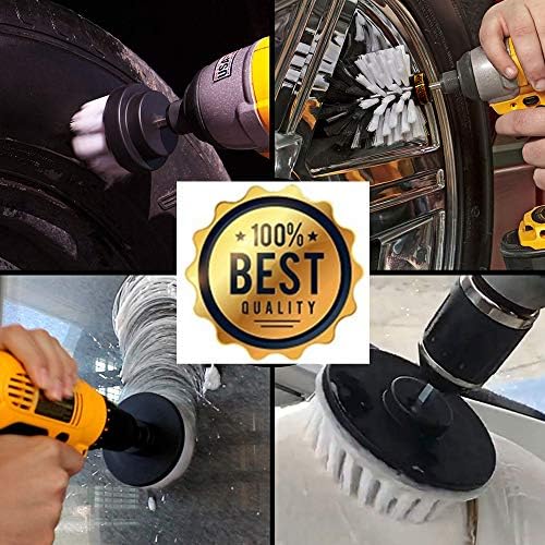 Automotive Soft White zestaw akcesoriów samochodowych Auto – wiertło i szczotka do szczegółów, środek do czyszczenia dywanów i tapicerki, akcesoria do łodzi – środek do czyszczenia tapicerki