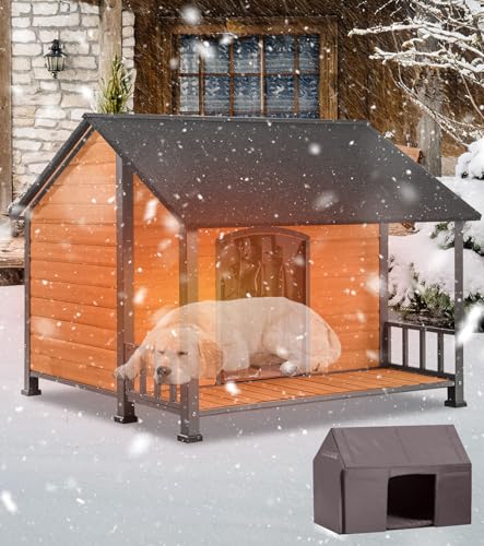 Extra Large Dog House Outdoor for Large Dogs, Insulated Dog ...