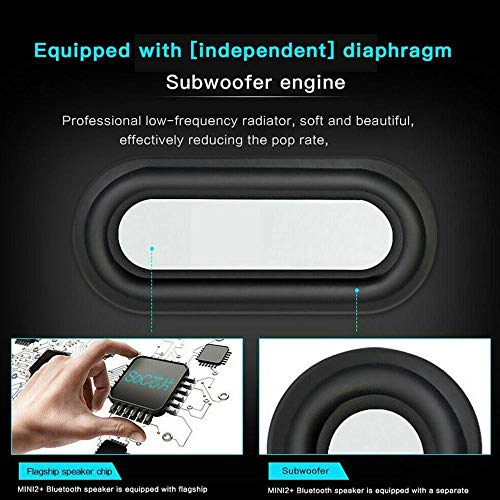 Enceinte Bluetooth portable mini subwoofer sans fil avec diffusion auxiliaire