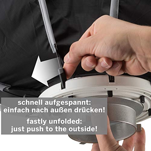 BRESSER Super Quick Schnellspann-Octabox 65cm für Kamerablitze – Bild 7