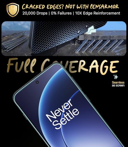 Image of Lensarmor Compatible with OnePlus 15R Screen Protector (1 Pack) - 0.15mm Ultra-Thin Tempered Glass, Ultrasonic Fingerprint Compatible, HD Clear Display, Easy Installation Kit Included