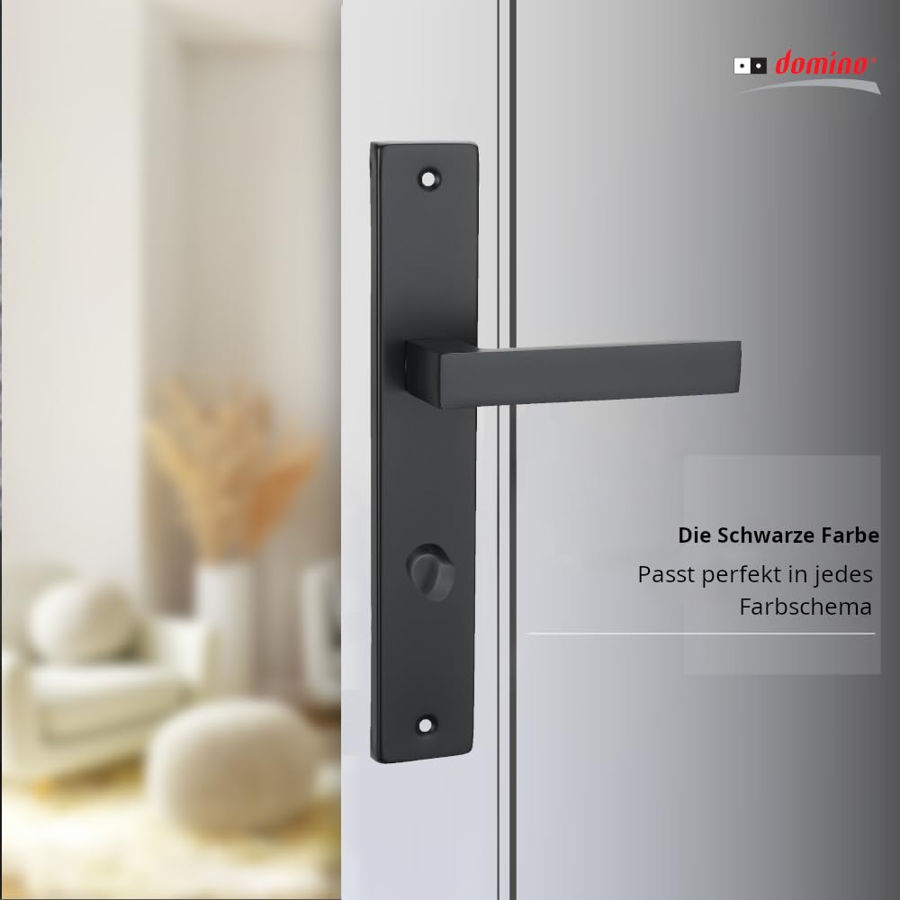 Manija Placa Rectangular Juego De Pestillos Para Puerta De Baño - Manijas Con Placa - Varios Acabados - E-Hardware Juego Pestillo Baño Manijas Placa