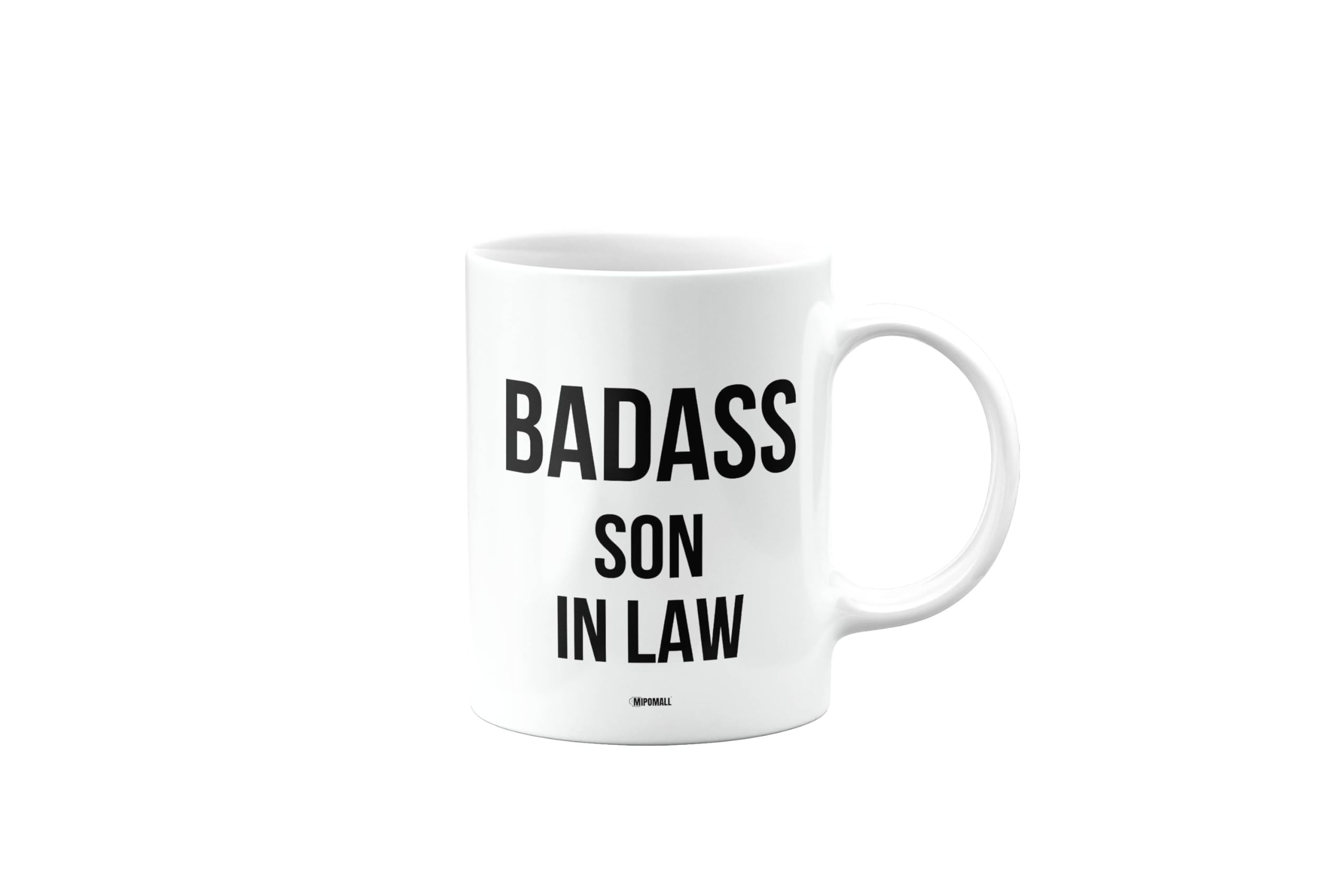 MIPOMALL Badass Son in Law Mug, Funny Gifts, Joke, Silly, Gag Present, Birthday Cup, Secret Santa, Present for Christmas, mm-CA_223_150 โ image 1
