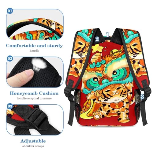 Sac à dos motif géométrique avec trousse, le cadeau de rentrée idéal - 4