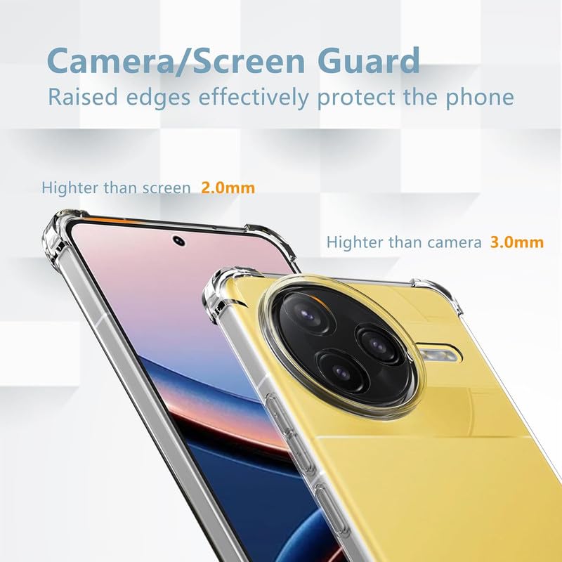 Image of Compatible for [ Xioami 15 civi ] Bumper Back Case Cover for [ Xioami 15 civi ] - Transparent