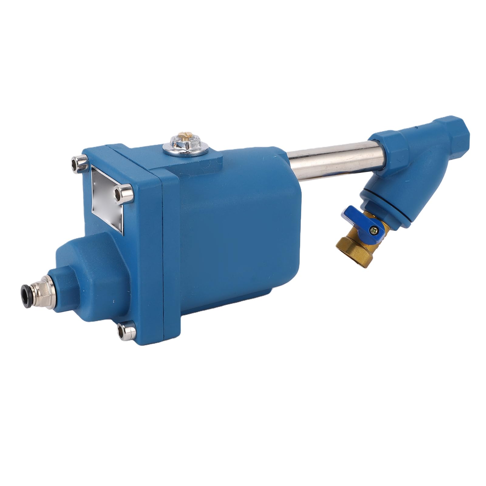 Gonetre Válvula de descarga automática para compresor de aire, válvula de drenaje automático con entrada de rosca de 1/2 pulgadas y filtro de doble capa para secador de tanque de almacenamiento de