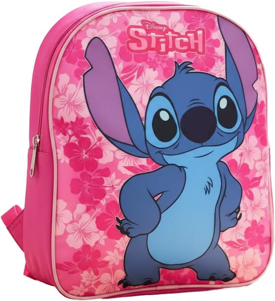 ILS I LOVE SHOPPING STITCH Zaino per Bambini Zainetto Asilo Infanzia per la Scuola e Tempo Libero con Chiusura Lampo 31x25x11cm