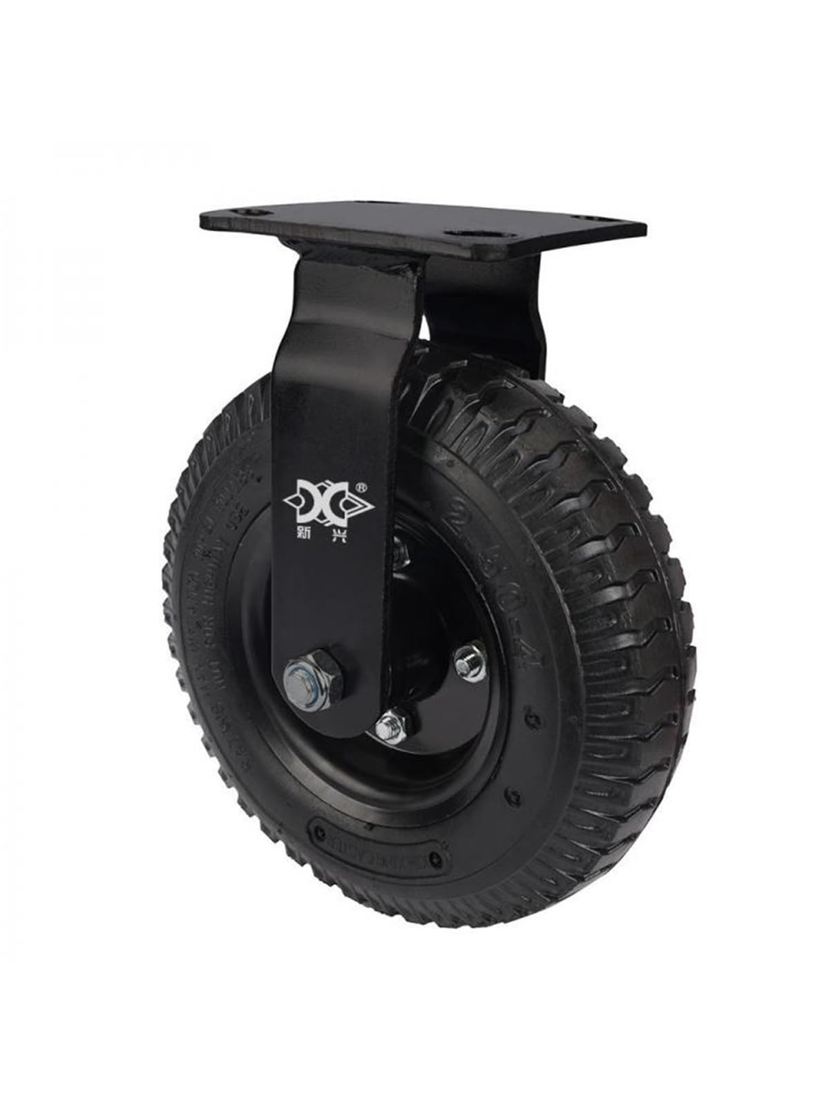 Roulette gonflable en caoutchouc 8 pouces anti-vibration pour chariot hôtelier