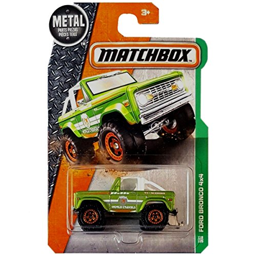 Ford Bronco 4x4 Matchbox vert miniature 1:64 camion MBX Explorers