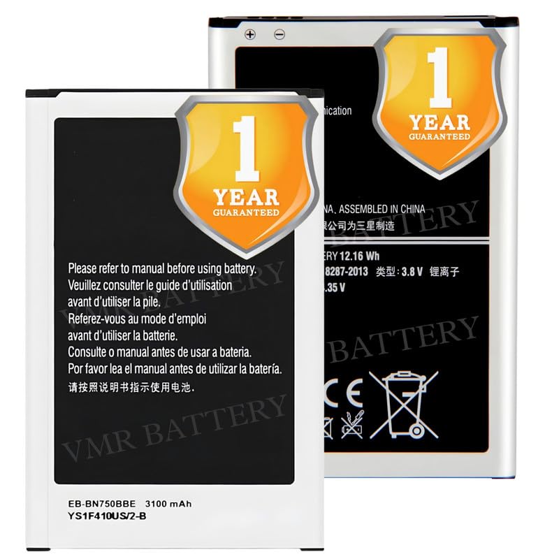 Image of Original EB-BN750BBC | EB-BN750BBE Battery Compatible for Samsung Galaxy Note 3 Neo (SM-N750, SM-N7502, SM-N7505) - (3100mAh) - 1 Year Warranty K7