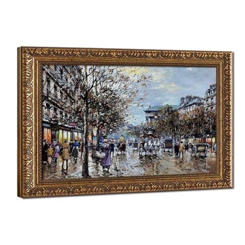 Impression sur toile Paris Blanchard pour une décoration murale de bureau chic