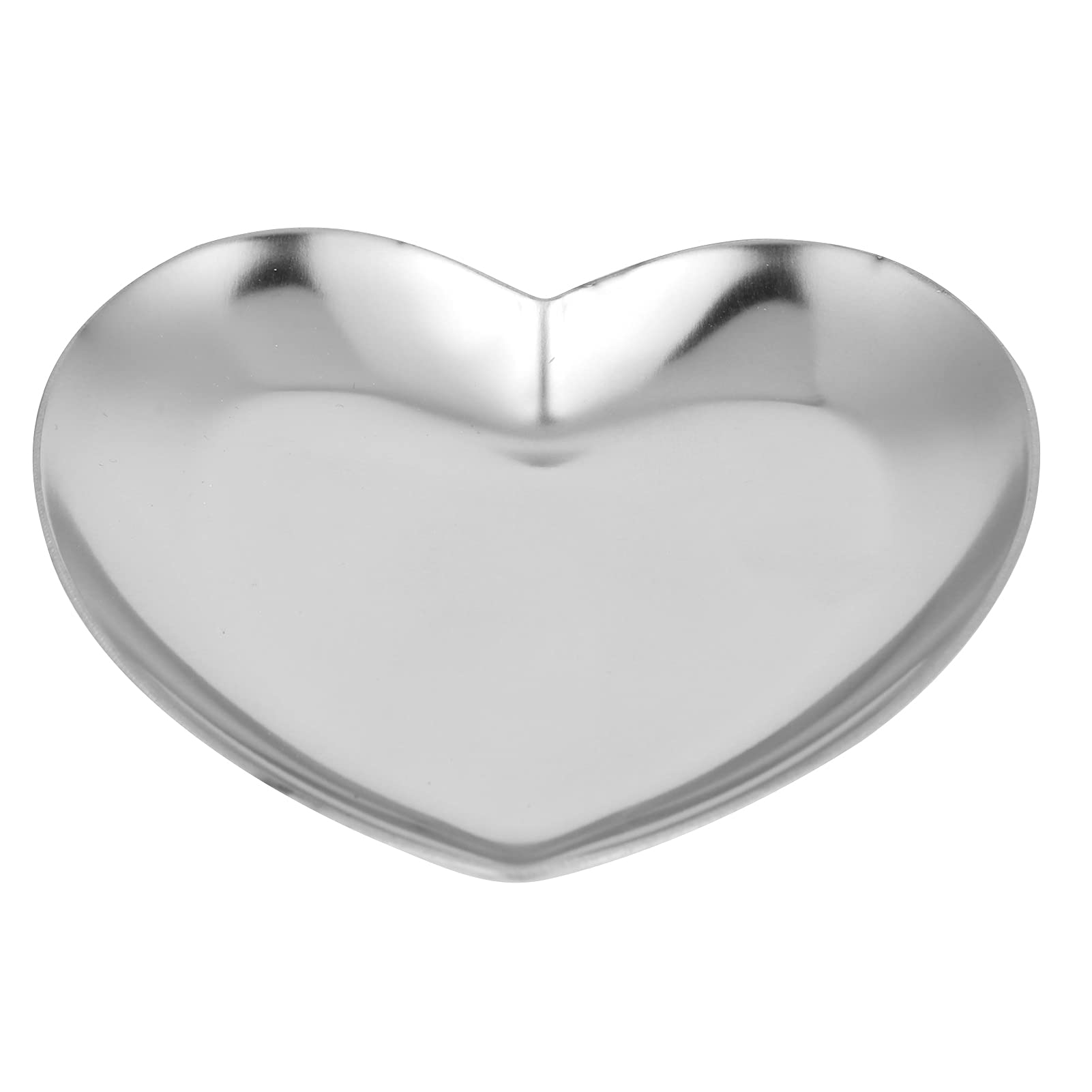 Painting Pallet, Heart Shaped Exquisite Elegant Firm Sturdy Nail Palette for Nail Salon for Nail Artist for Beginner for Nail School for Home(Silver)-image-15