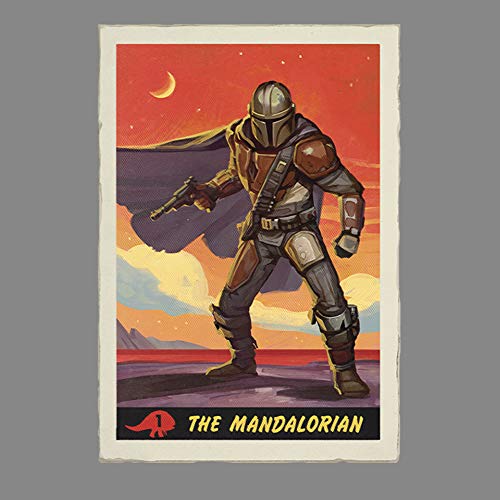 STAR WARS Boy's The Mandalorian Trading Card Performance Tee2