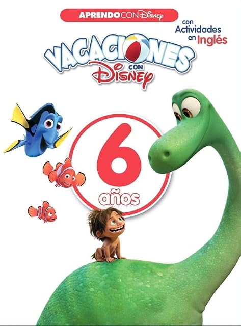 Portada de Vacaciones con Disney. 6 Años