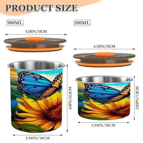 Envase Hermético de Acero Inoxidable de 900 ml ATTX miniatura 2