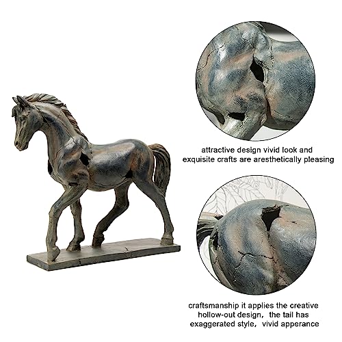 Lc Lcdecohome Horse Figurine Statue Home Décor - Horse Sculptures Sturdy Base With Anti-Slip Velvet Pads Resin Horse Gifts For Girls 17.75 X 5.25 X 16 Inch 5.95 Lbs #TOP1