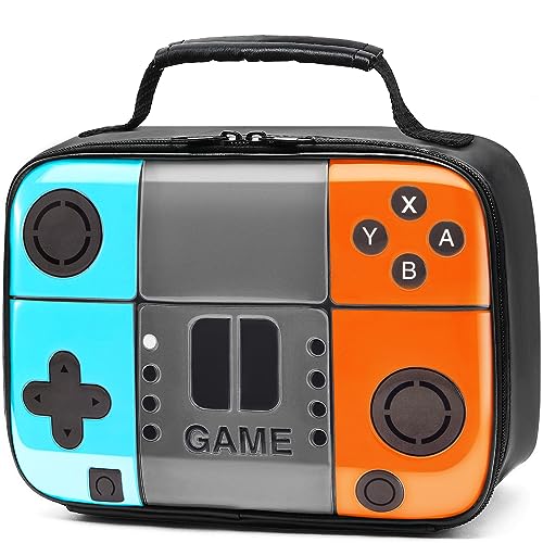 Hairao Game Console Lunch Box, Boy Leather Reusable Lunch Bag, Waterproof Thermal Insulated Kids Lunch Box, Portable Mini Cooler For Boys Girls Kids Toddlers Teens For School Daycare Picnic Camping #TOP5