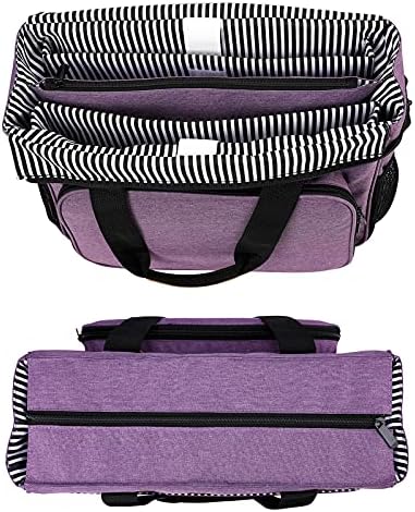 Coopay Craft Bag for Cross Stitch Crochet Knitting, Embroidery Bag Organiser Craft Tote Bags for Needlework Projects Crafting Storage, Lightweight Travel Diamond Art Carrying Bag Large, Crafter's Gift