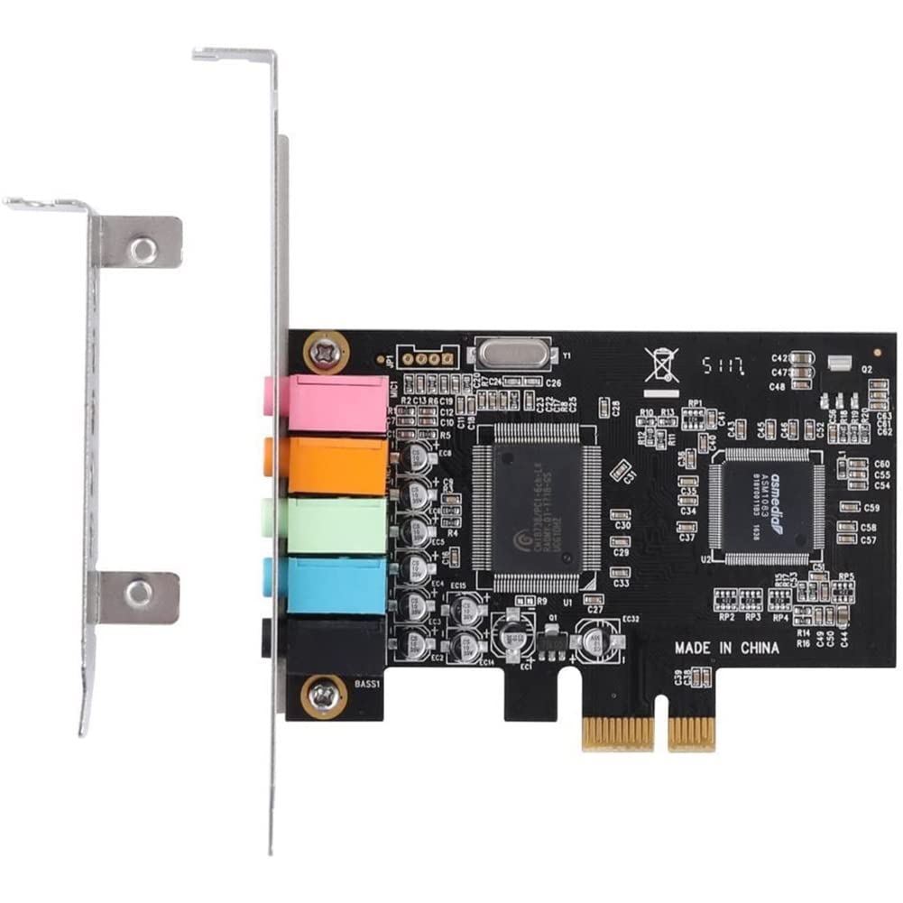 Orton Scheda Audio PCIe 5.1, Surround 3D, PC Chip CMI8738 per Windows XP/7/10