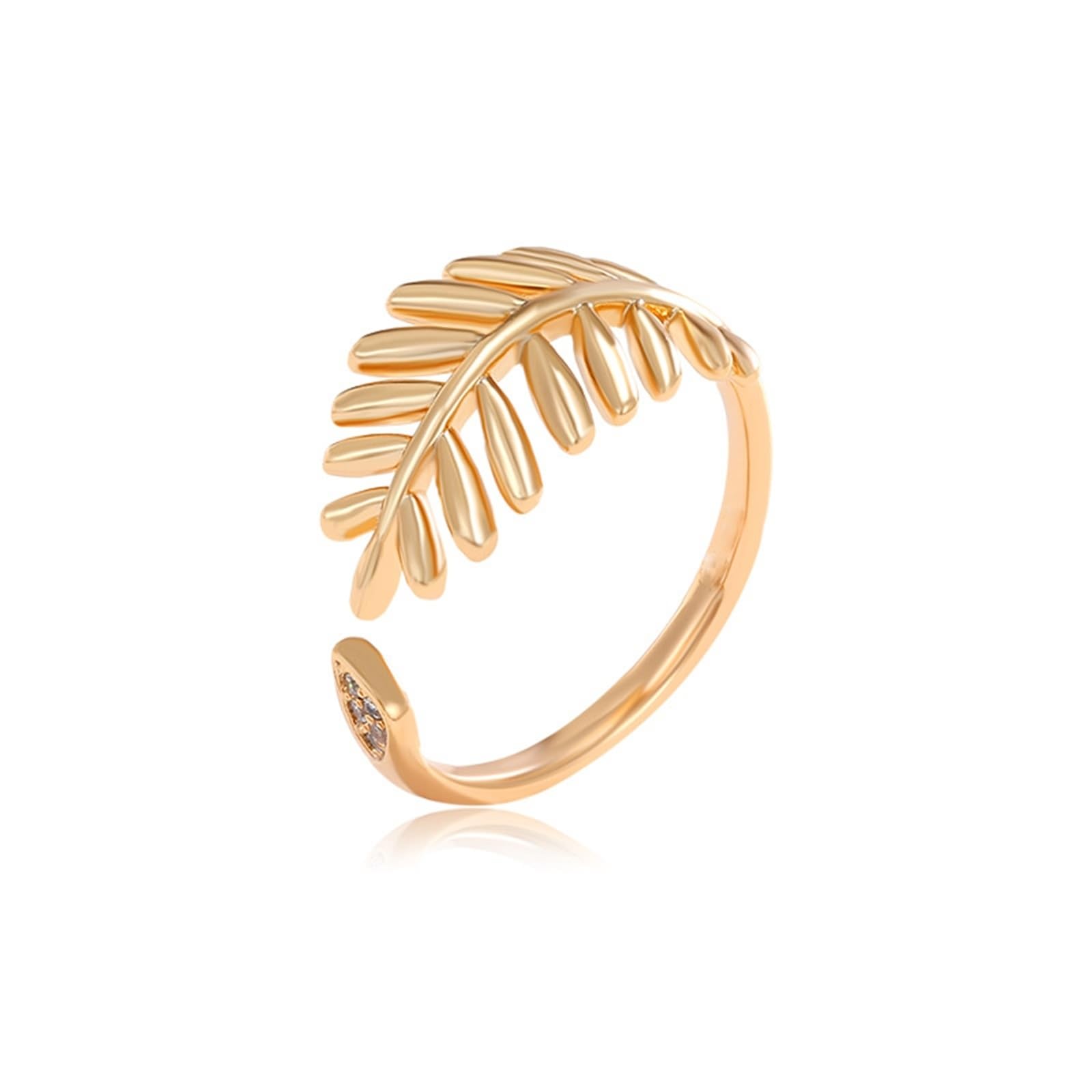 Anillo de boda de oro blanco de 9 K/14 K/18 K con moissanita, hoja abierta