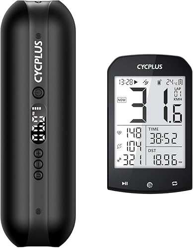 Miniatura 1 de CYCPLUS Inflador de neumáticos A2 Pro y Bike Computer M1 Bundle Ofertas