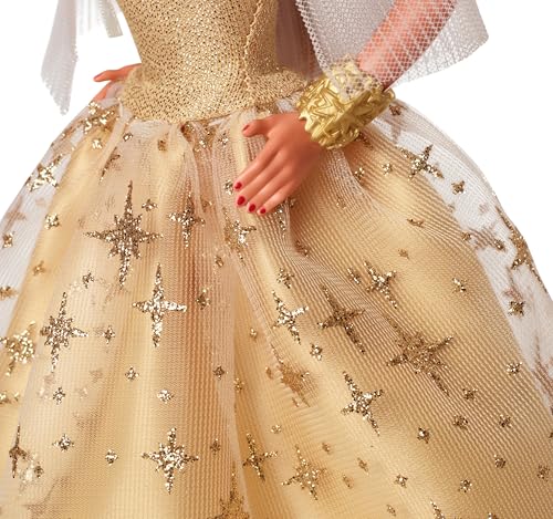 Muñeca Barbie Signature Holiday 2023 pelo castaño claro miniatura 3