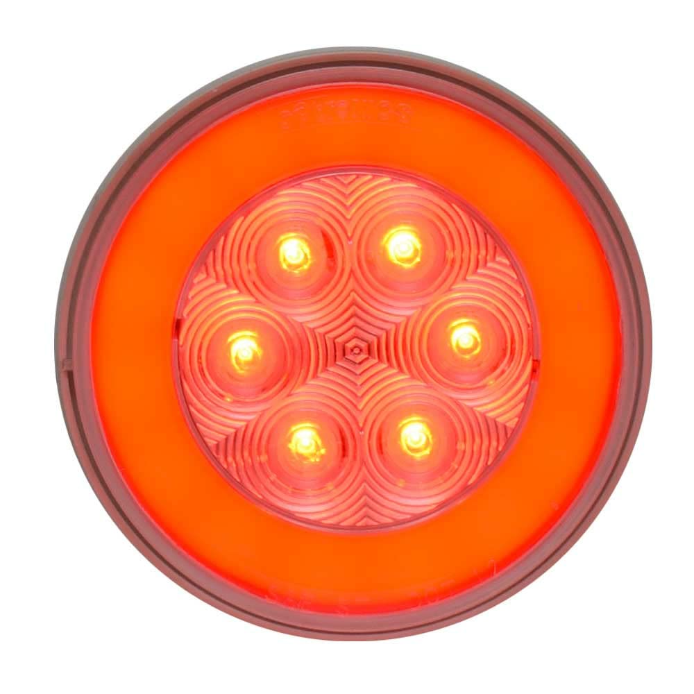 Optronics Boat Halo Light STL101RCB | Round 4 1/4 x 2 1/4 Inch Red