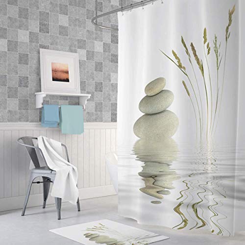 Rideau de douche lavable en machine tissu polyester original 180x200