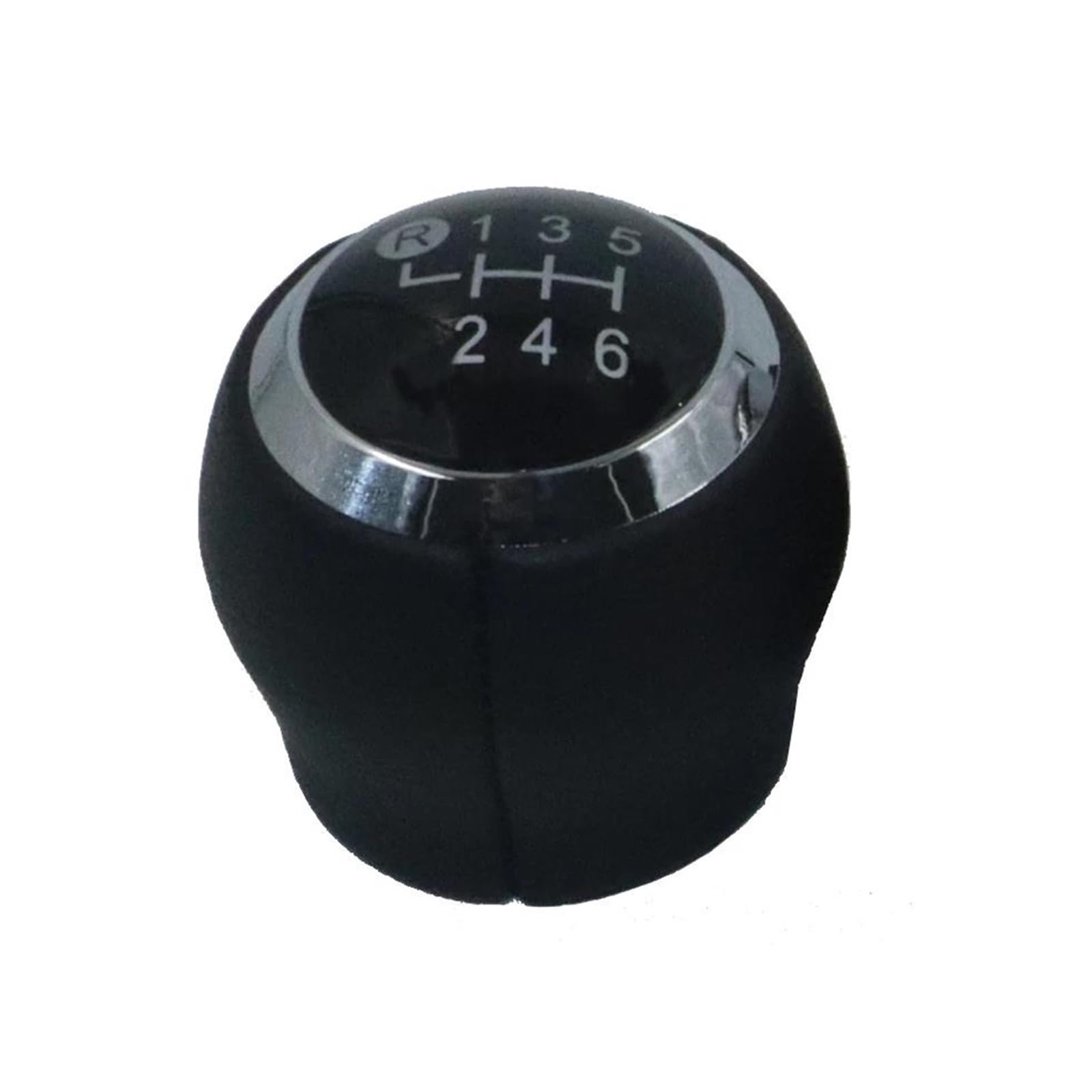 Reokip 6 Speed Knob Black Gear Shift Knob Boot Lever Gaitor Shifter For Toyota For Auris E150 2006-2012 Gearbox Gaiter Stick Handles Cover Shifter Lever Knob(6 Speed Knob Black)