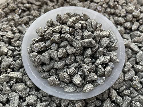 Image of GAF TREASURES 2 oz Lot Natural Semi Tumbled Gemstone Chips, Crushed Mini Crystals, Undrilled Crystal Chips (Pyrite)