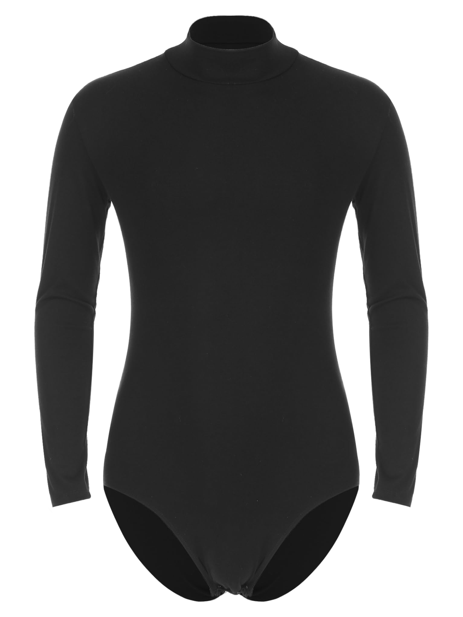 Body para hombre, de cuello alto, de manga larga, camiseta de tirantes, para entrenamiento, gimnasia
