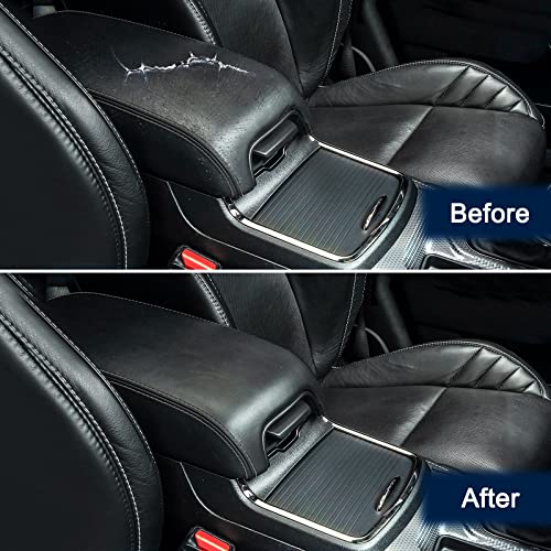 Kbh Auto Center Console Armrest Cover For Dodge Charger & Chrysler 300 2011-2020 Vinyl Leather Console Replacement Trim Black #TOP2