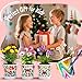Kids Gardening Set Paint and Plant Flower Gardening Kit with 3 Pots, Kids Garden Flower Growing Kit Arts and Crafts Toys Gifts for Girls Boys Children Toys Gift for Girls Boys Ages 5 6 7 8 9 10 11 12