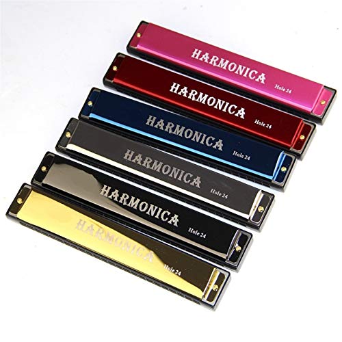 KIRANDIE 24 Trous Octave-réglés Harmonica Harmonica métal clé de C avec étui (Color : Light Yellow) - Les Beatles, Paul McCartney, John Lennon, RIngo Starr, George Harrison KIRANDIE 24 Trous Octave-réglés Harmonica Harmonica métal clé de C avec étui (Color : Light Yellow) – Image 3