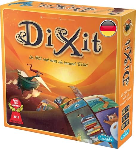 Libellud, UNbox Now, Dixit, Grundspiel, Familienspiel, Spiel des Jahres 2010, 3-8 Spieler, Ab 8+ Jahren, 30+ Minuten, Deutsch