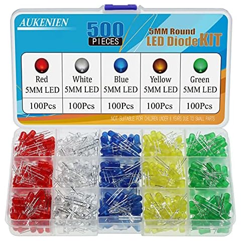 Kit de 500 Diodos LED 5MM AUKENIEN Cover