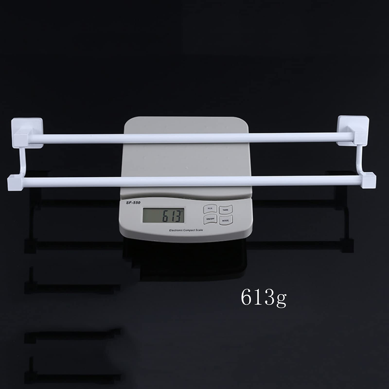 LYGXWJFC Toallero Toallero Doble, Montado en la Pared, Toallero de Aluminio, Toallero para baño, Resistente, /60 cm