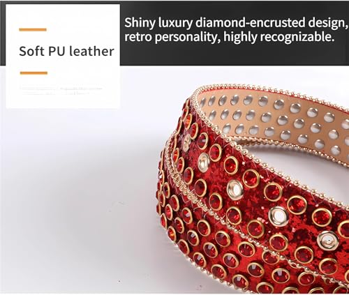 Studded belt Rhinestone Belt for Women BB Belt Y2K Style Cowgirl Bling Belt Western Belt Festivals Gifts Belt2