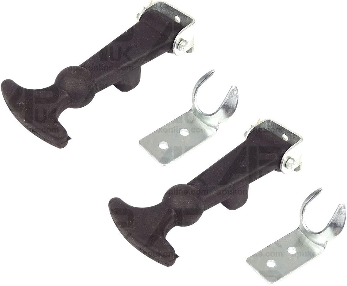 APUK 2x Rubber Boot Fastener Catch Pull Strap Pannel Hook