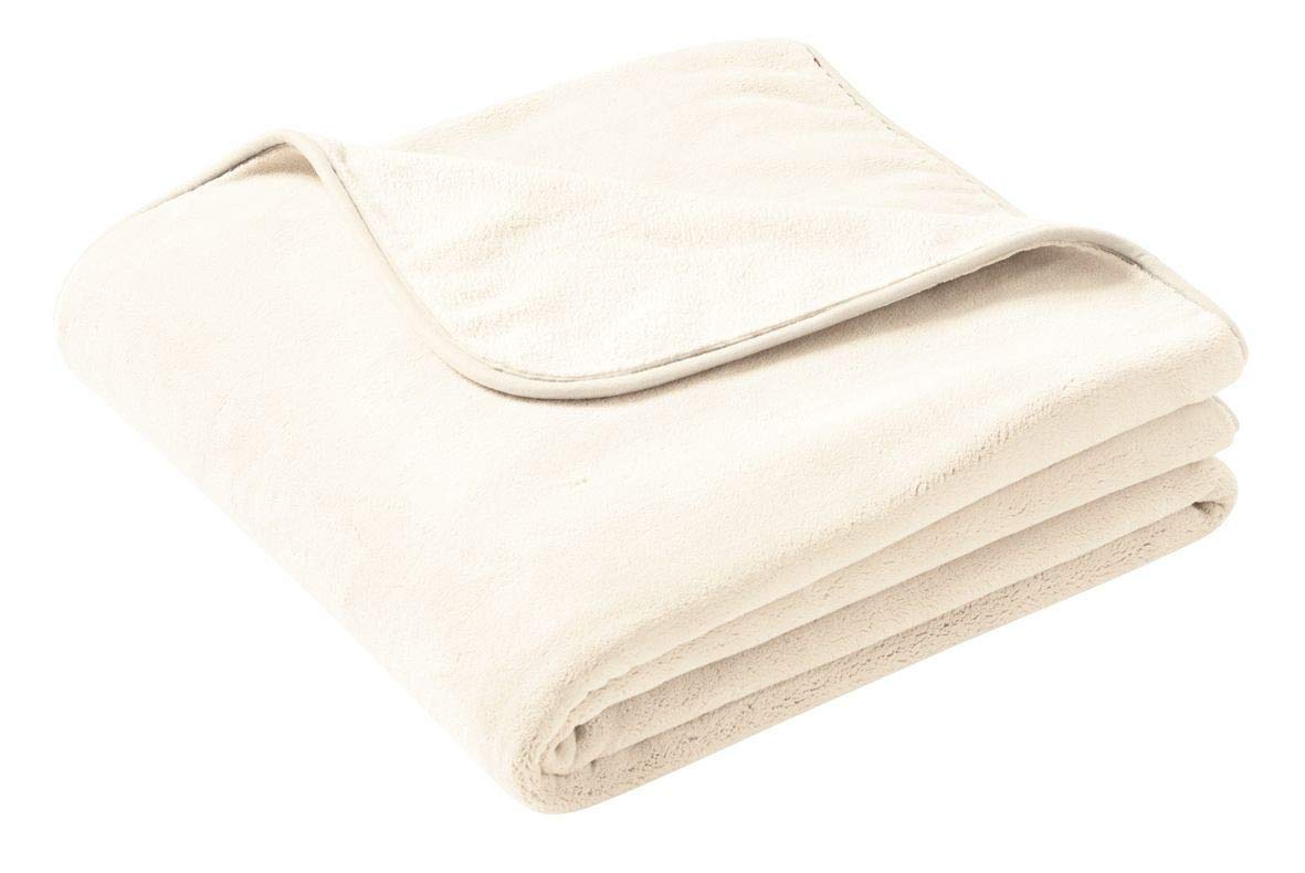 biederlackThrow, Fleece, Ecru, 180 x 220 cm