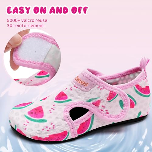 Image of WateLves Kids Water Shoes Toddler Girls Boys Barefoot Non-Slip Quick Dry Aqua Socks for Beach Swim Walking