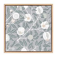 SIGNWIN Framed Canvas Wall Art Leaves Pattern Canvas Prints Home Artwork Decoration for Living Room,Bedroom - 16x16 inches