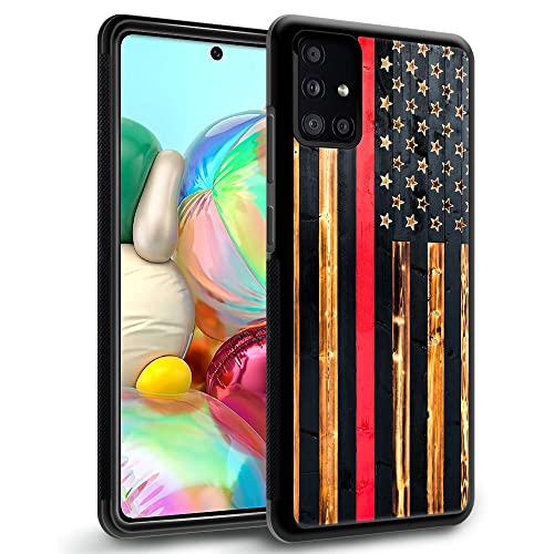 Protection Samsung Galaxy A51 4G drapeau bois pour homme femme