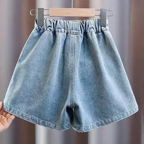 Shorts en jean pour filles avec taille ajustable et denim ultra doux