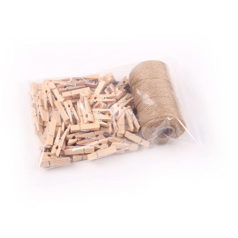 100 Mollette In Legno Naturale Per Foto E Fai Da Te | Mini Mollette Da Bucato 3,5 Cm Per Decorazioni, Scrapbooking E Lavoretti Creativi - 3