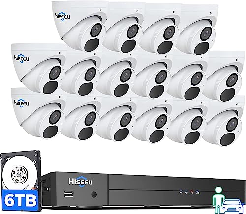 Lorex N4K3SL-1610WB Fusion 4K 16-Channel 3TB Wired NVR System with 10X Bullet Cameras Featuring Smart Security Lighting and 2-Way Audio
